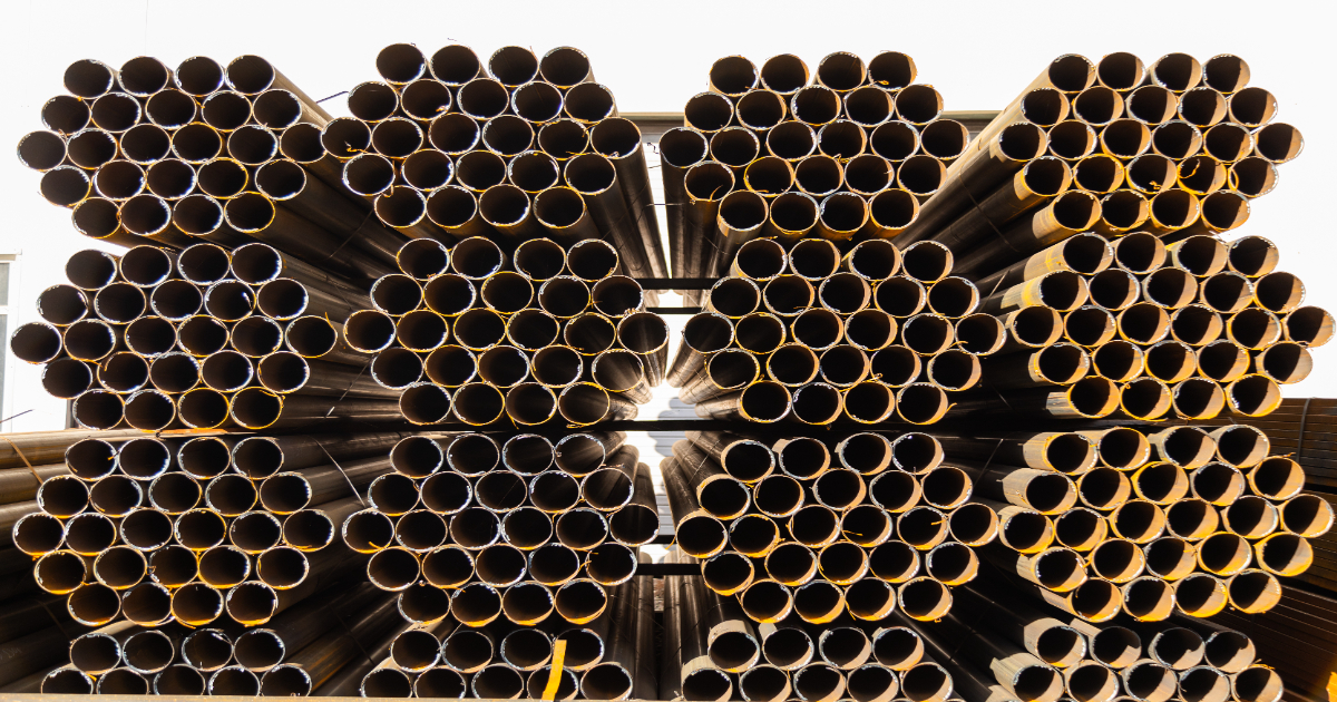 bunch of steel pipes