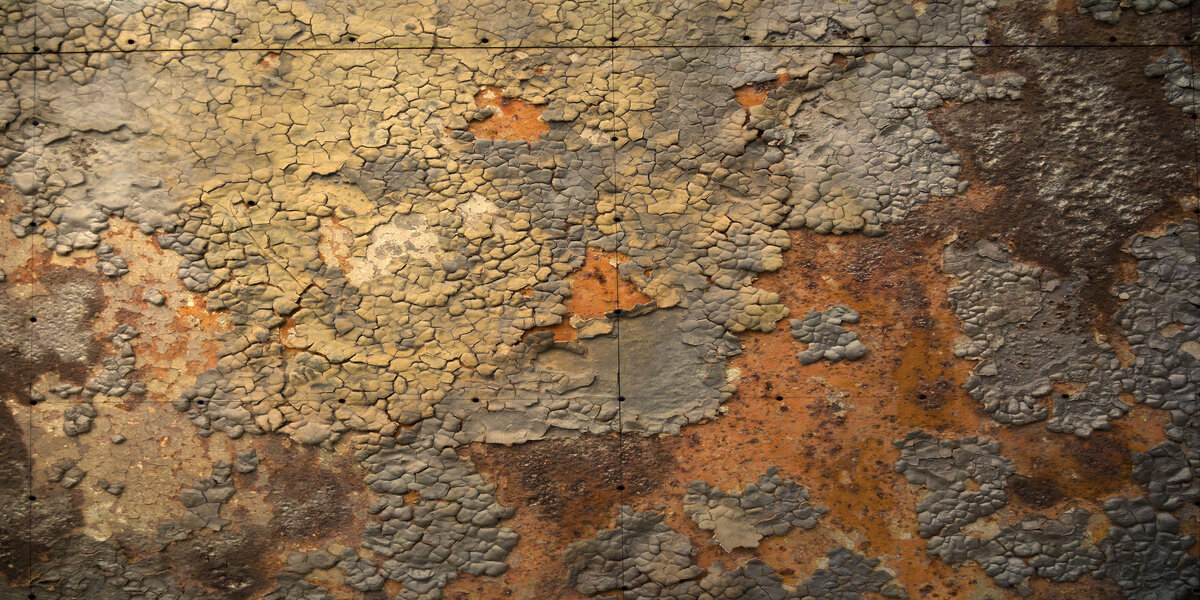 Rusty metal panel