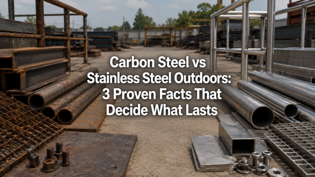 carbon steel vs stainless steel outdoors