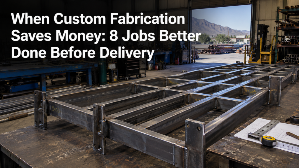 custom fabrication saves money